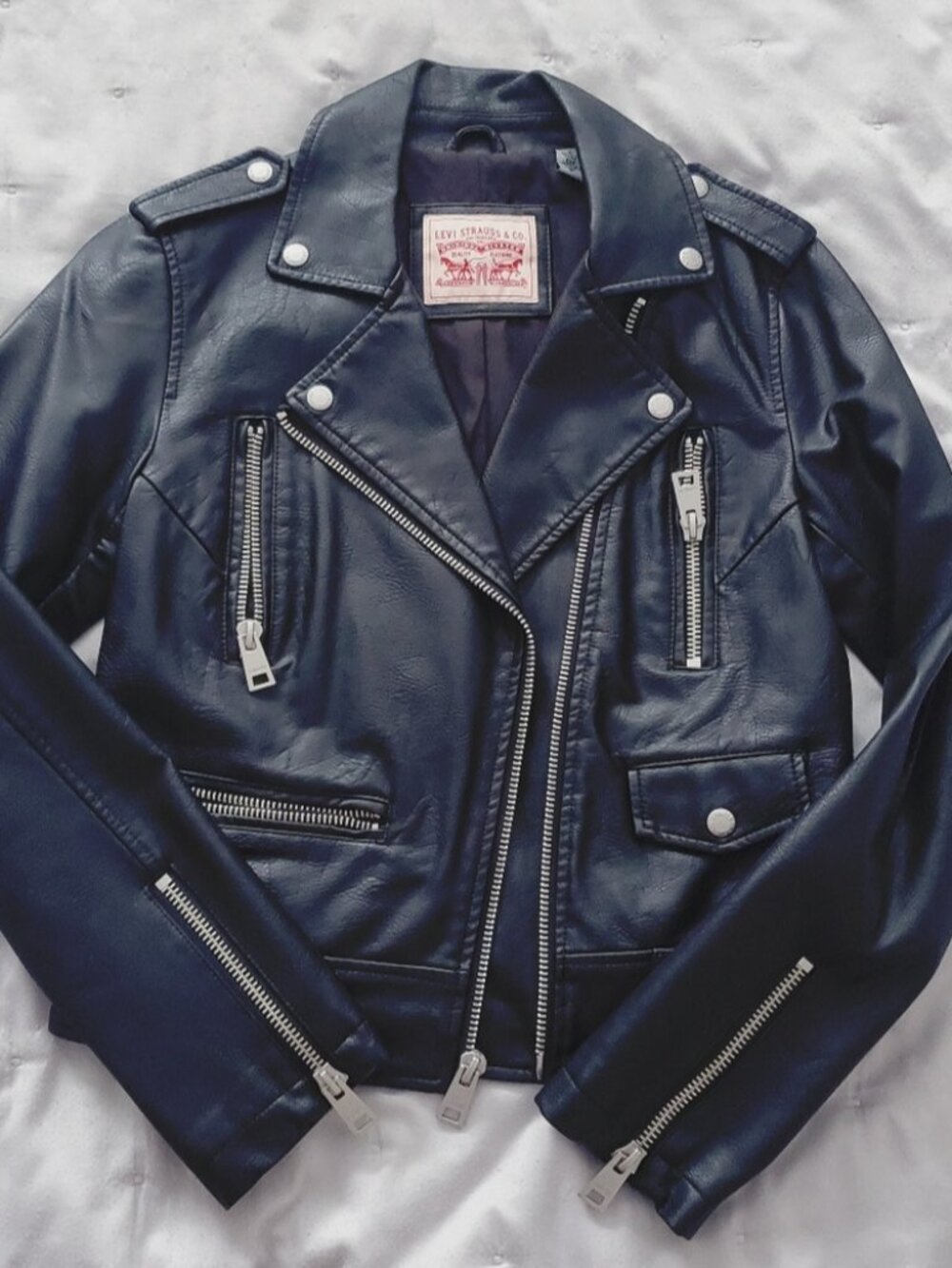 Levi's Faux Rare Leather Belted Moto Jacket